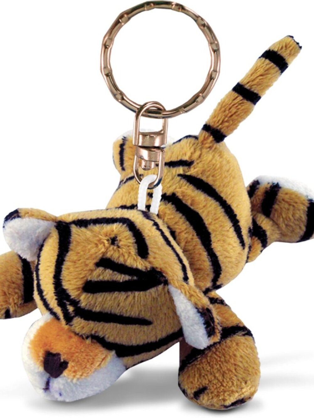 Tiger Plush Keychain Stuffed Animal Charm for Keys - 4 Inches